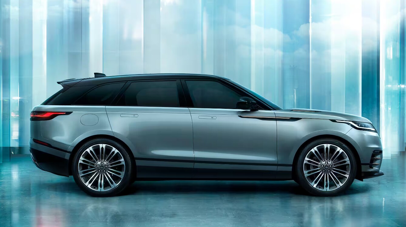 Side profile view of the new Range Rover Velar
