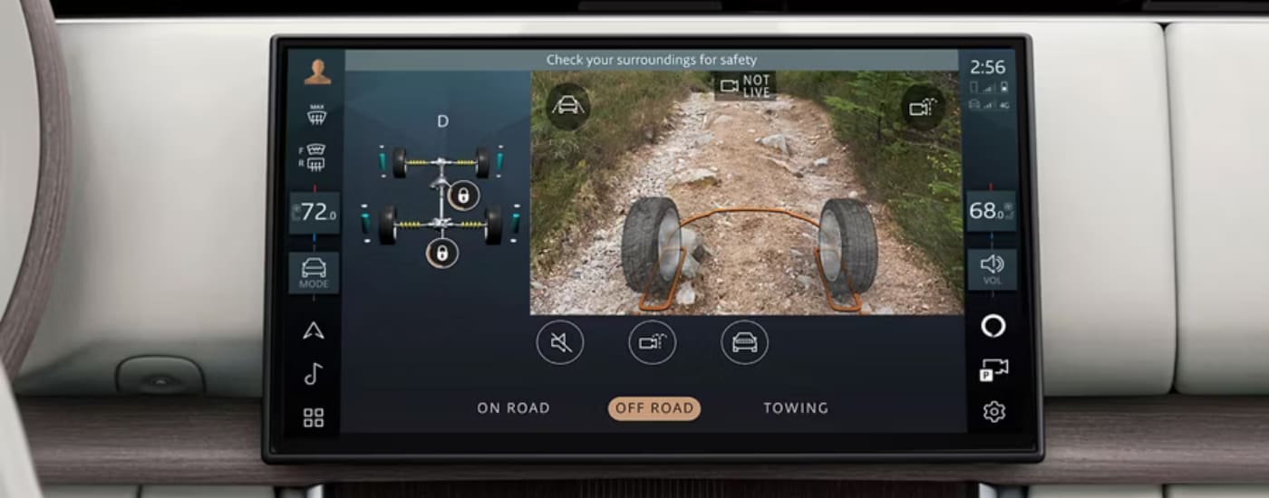 Infotainment screen in a 2026 Land Rover Range Rover