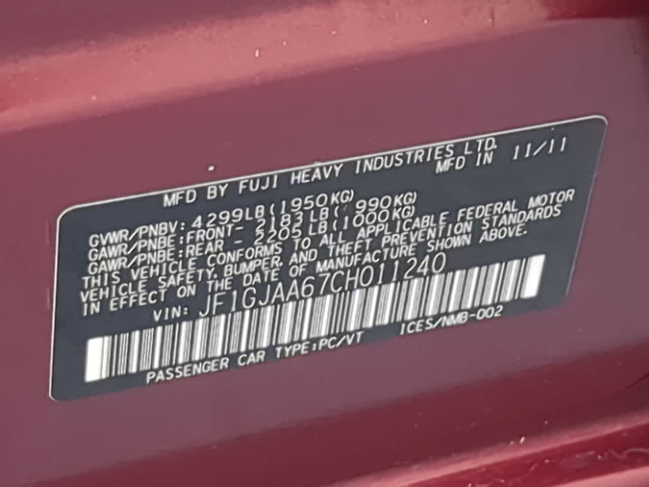 Thumbnail: 2012 Subaru Impreza - 32