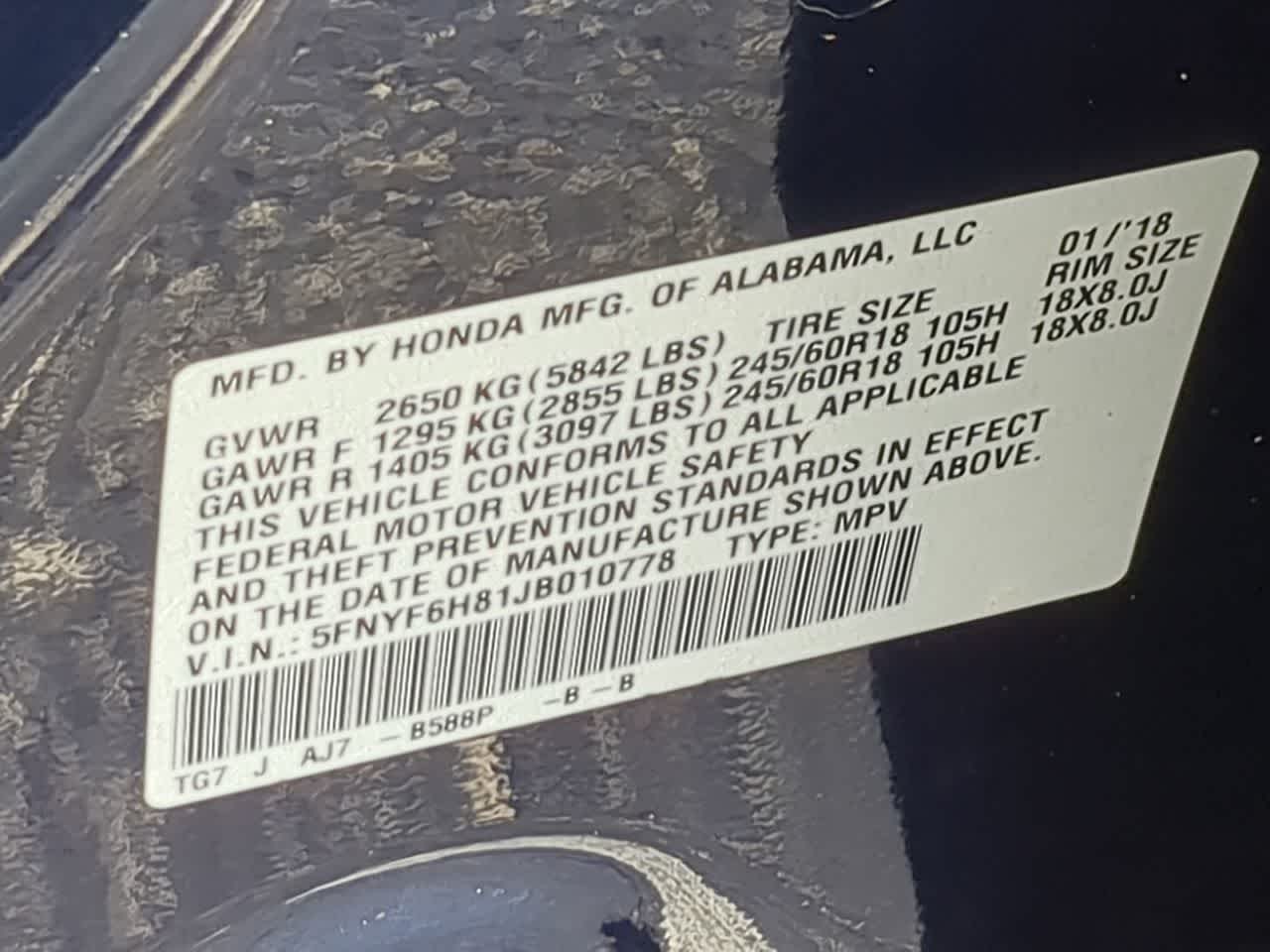 Thumbnail: 2018 Honda Pilot - 37