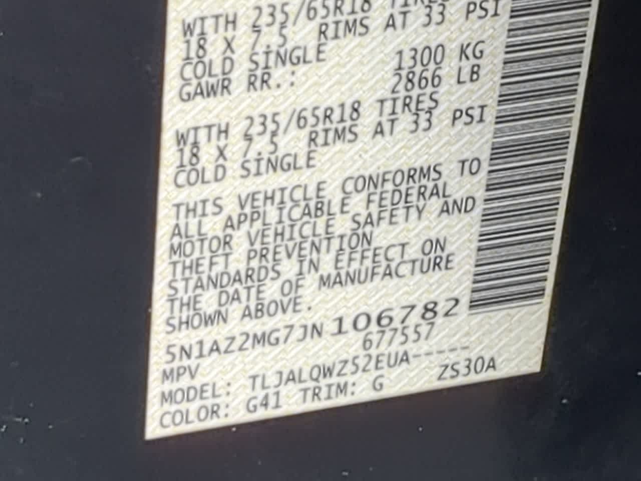 Thumbnail: 2018 Nissan Murano - 36