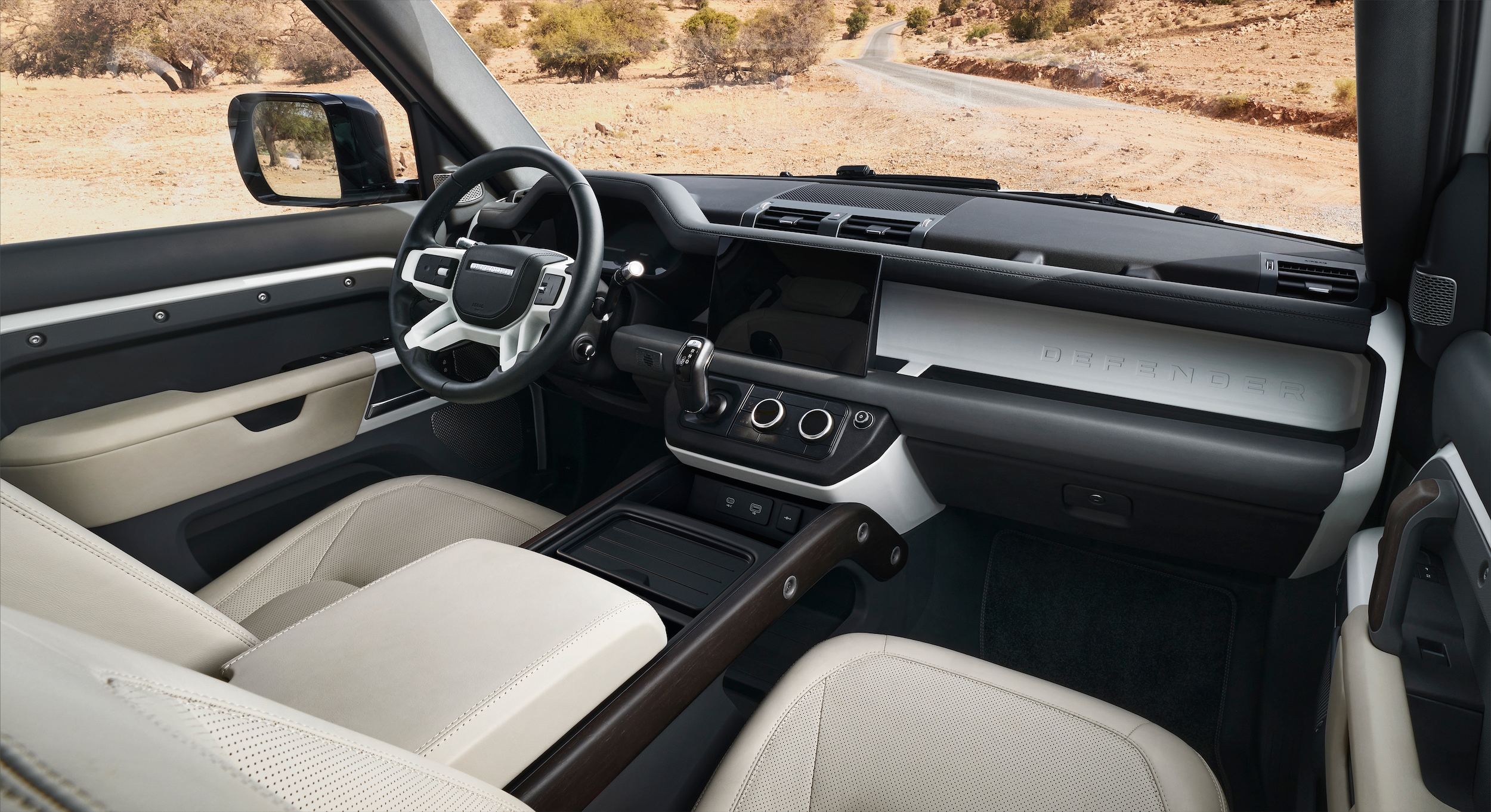 Land Rover Defender 130 interior and technology