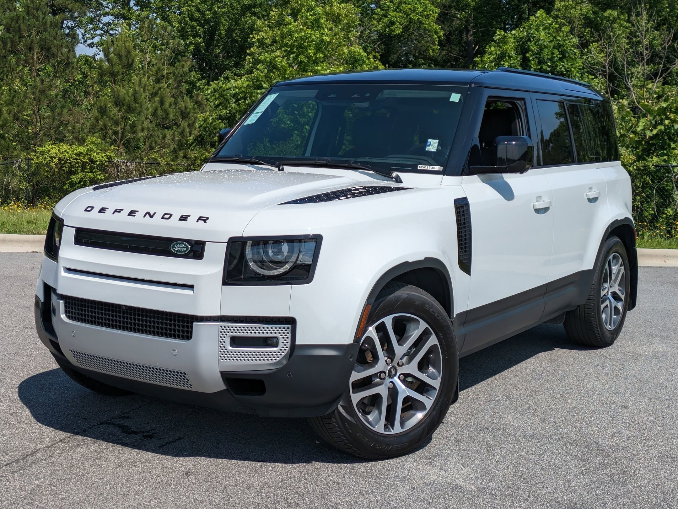 Certified 2025 Land Rover Defender S with VIN SALEJ7EX7S2361369 for sale in Raleigh, NC