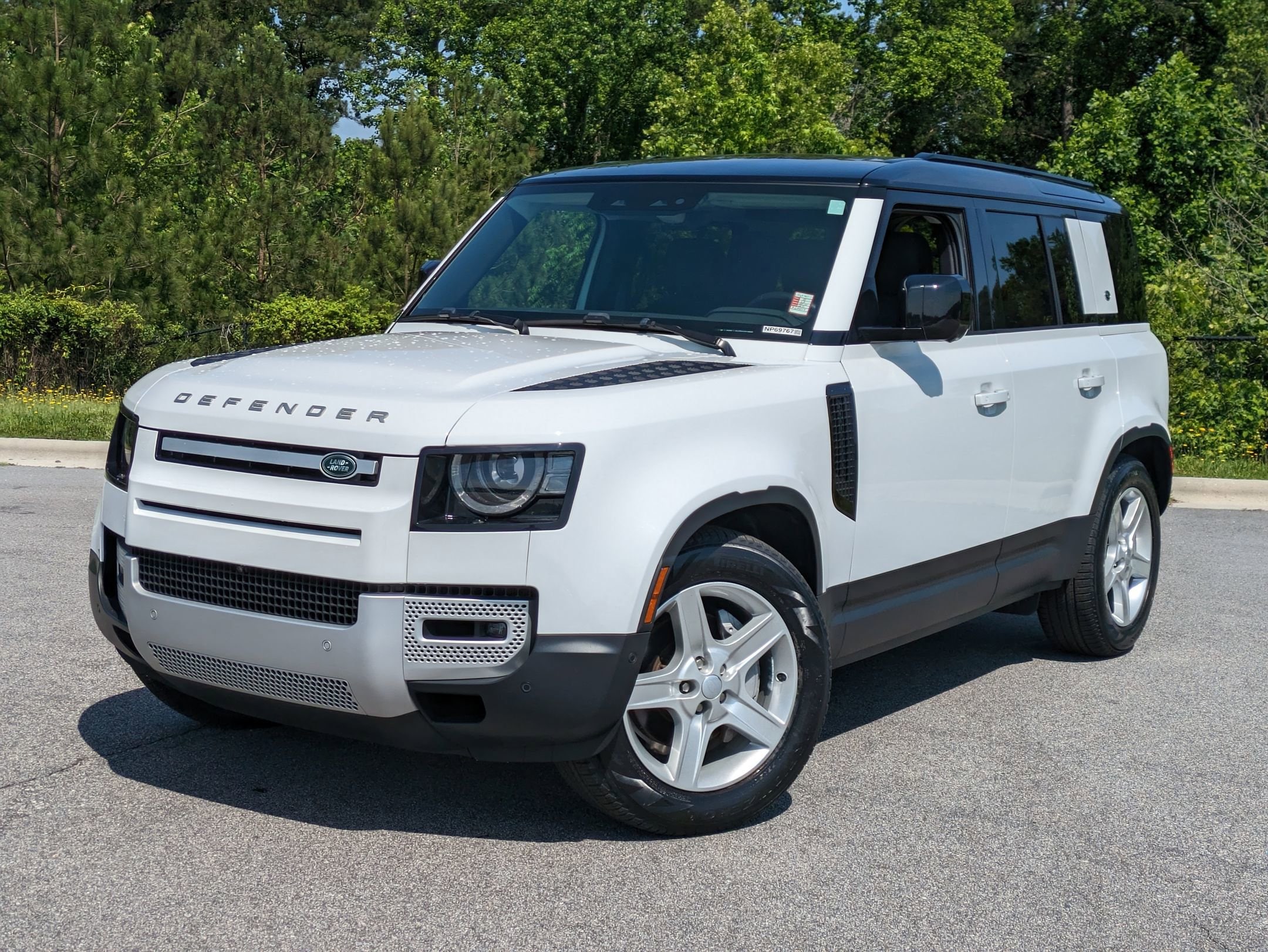 Certified 2023 Land Rover Defender SE with VIN SALEPEEU2P2188358 for sale in Raleigh, NC