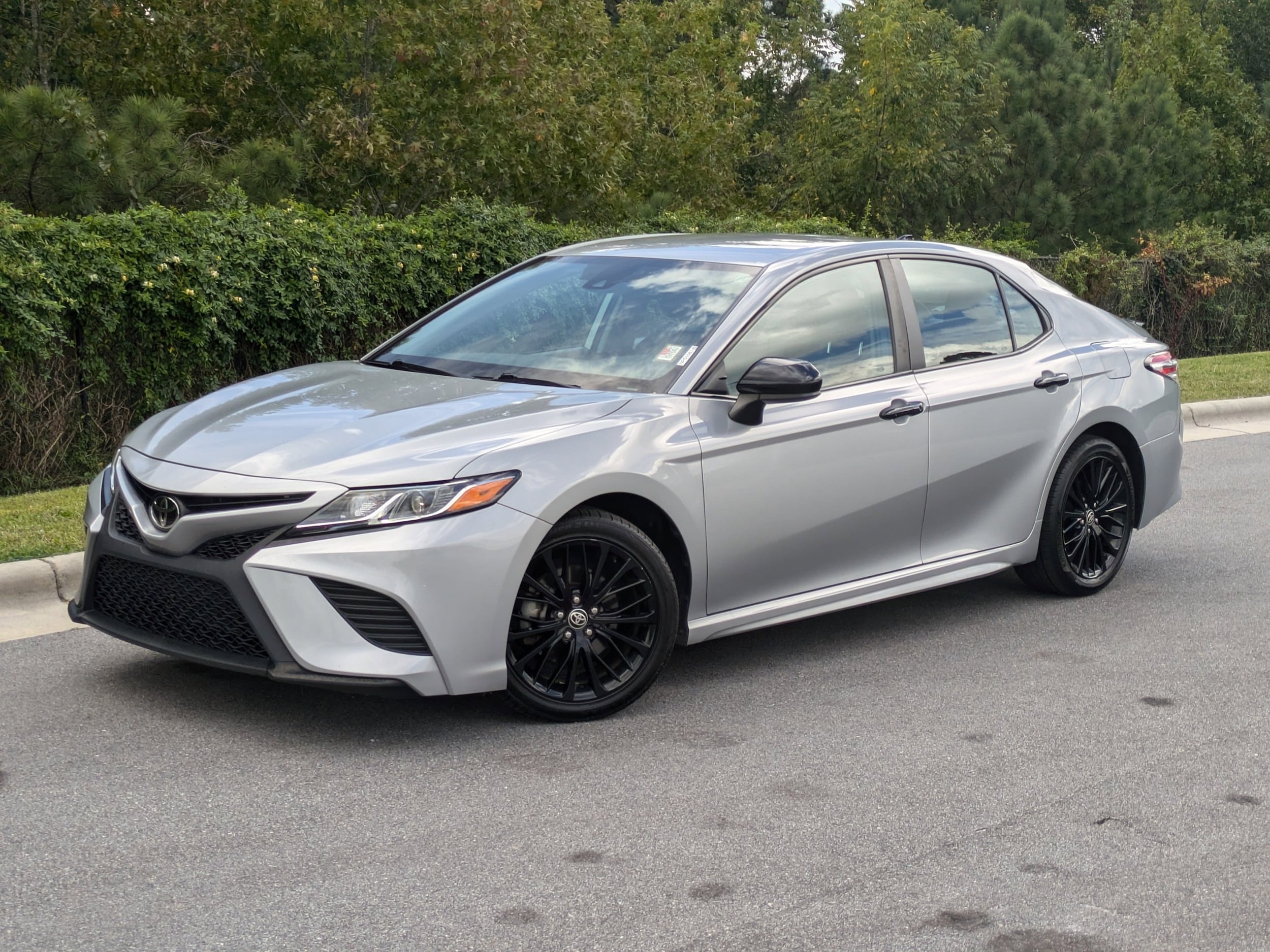 Used 2020 Toyota Camry SE Nightshade with VIN 4T1G11AK2LU386933 for sale in Raleigh, NC