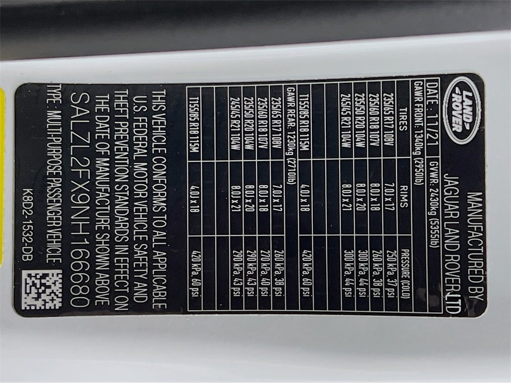 2022 LAND ROVER RANGE ROVER EVOQUE - Image 34