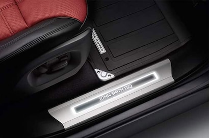 ZHOUFUDA 4 Pièces Protection De Seuil De Porte De Voiture En