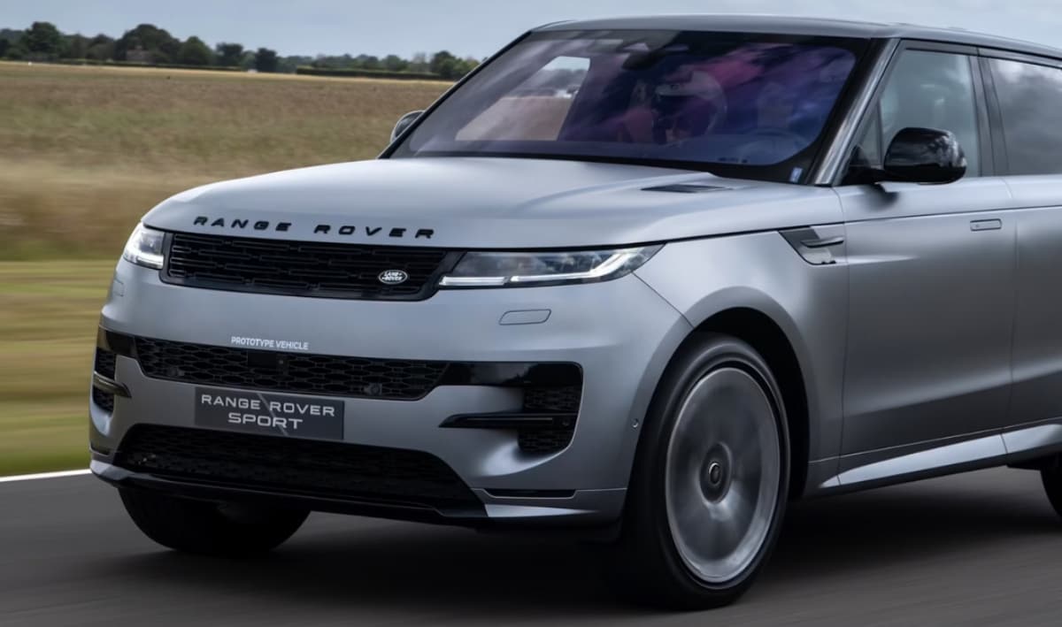 2025 Range Rover Sport driving on the road