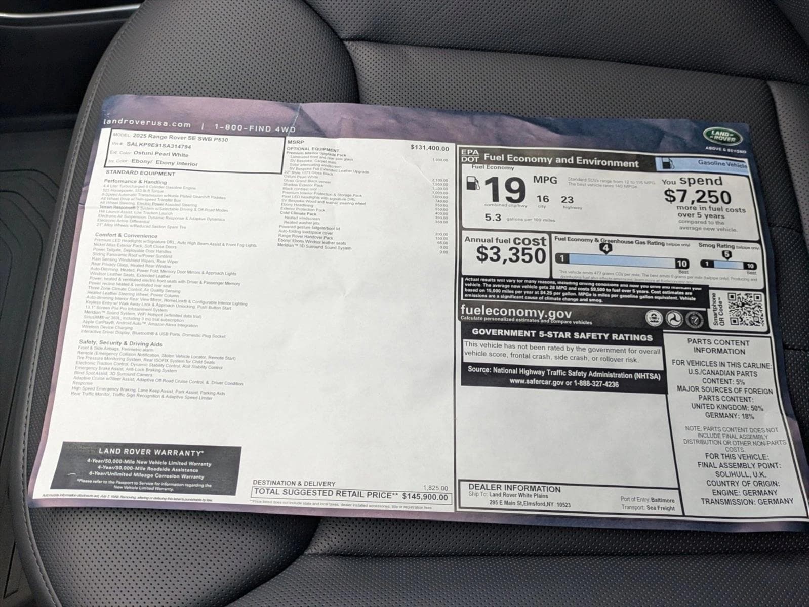 2025 Land Rover Range Rover SE - Photo 18