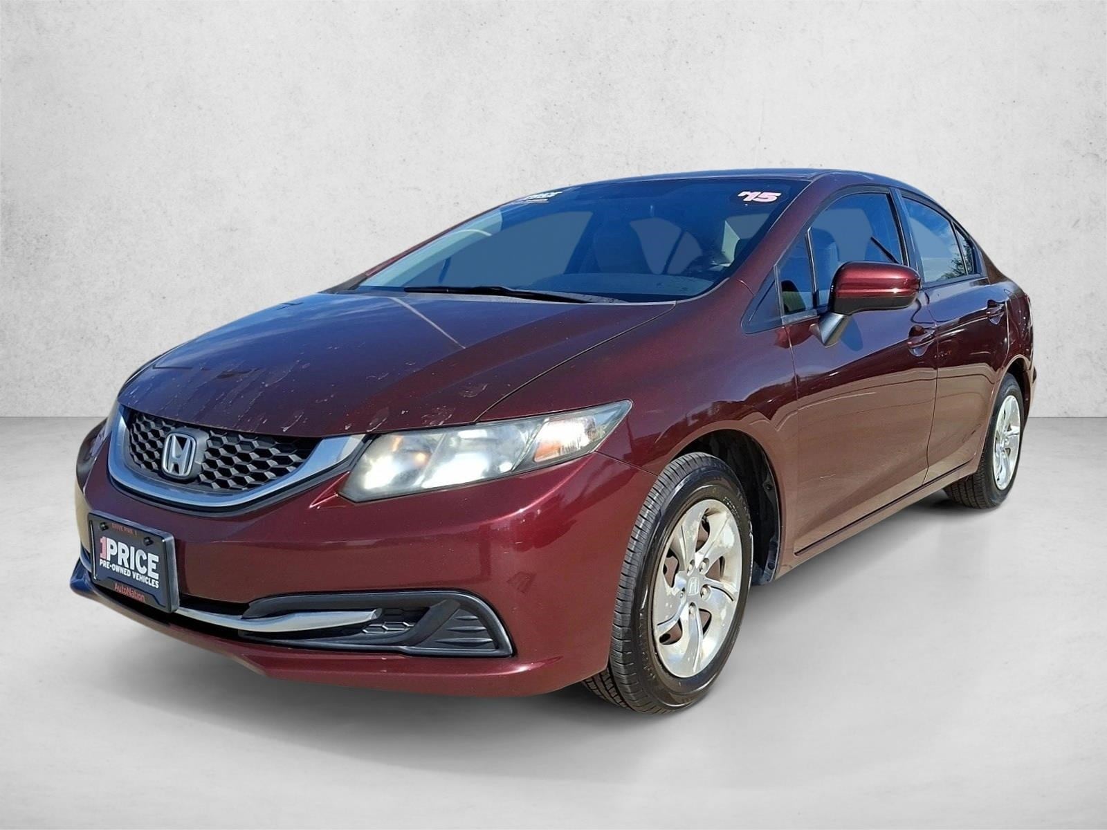 Used 2015 Honda Civic LX with VIN 19XFB2F54FE112528 for sale in Katy, TX