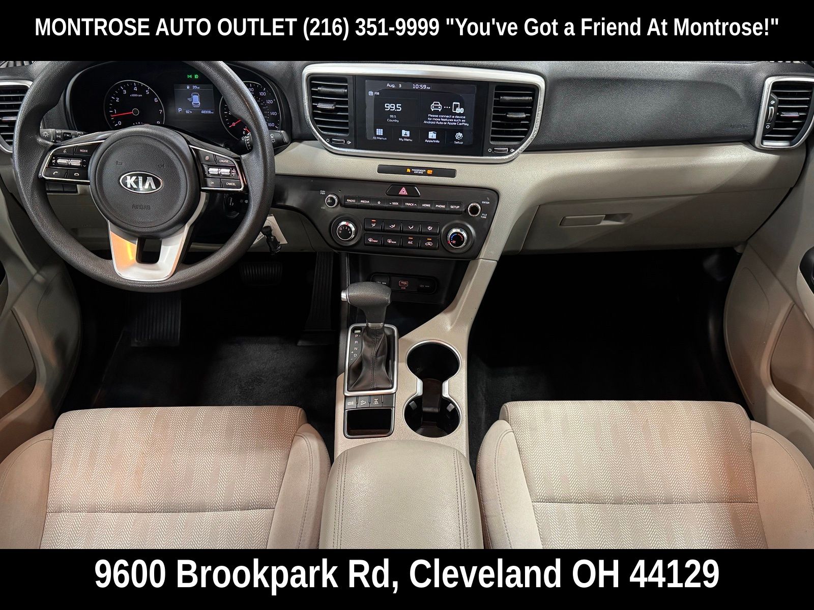 Used 2020 Kia Sportage LX with VIN KNDPMCAC2L7635990 for sale in Cleveland, OH