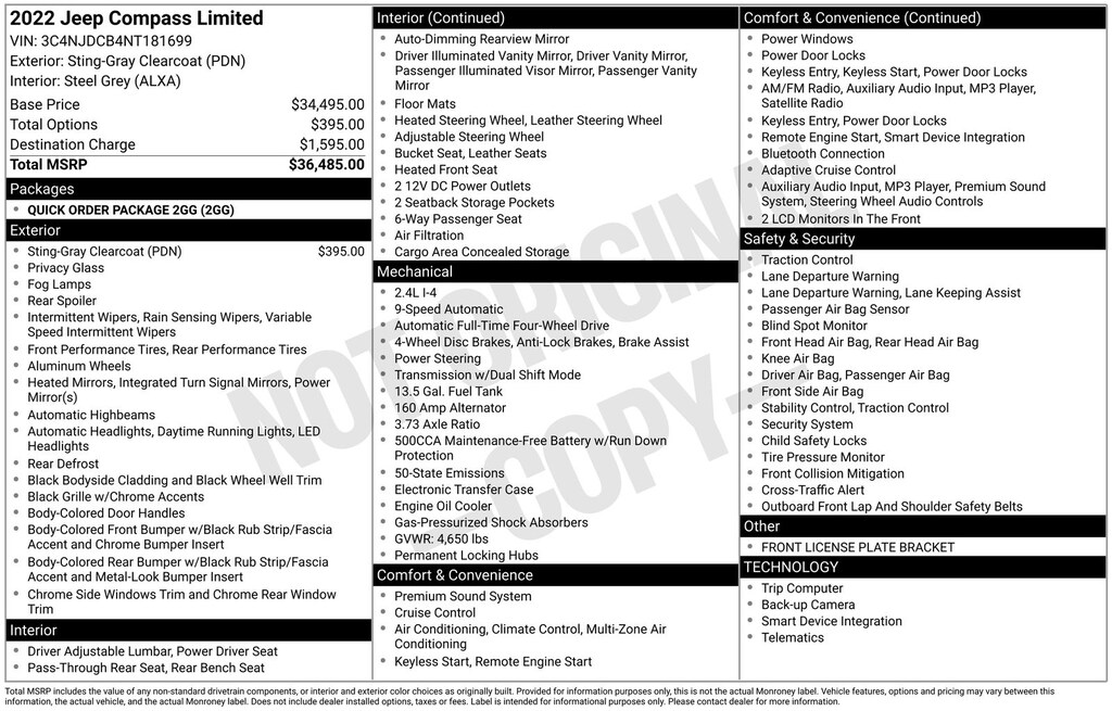 Used 2022 Jeep Compass Limited SUV