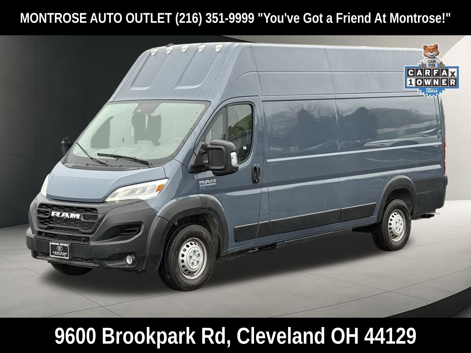 Used 2024 RAM ProMaster EV Delivery Van Base with VIN 3C6MRWAZ2RE131904 for sale in Cleveland, OH
