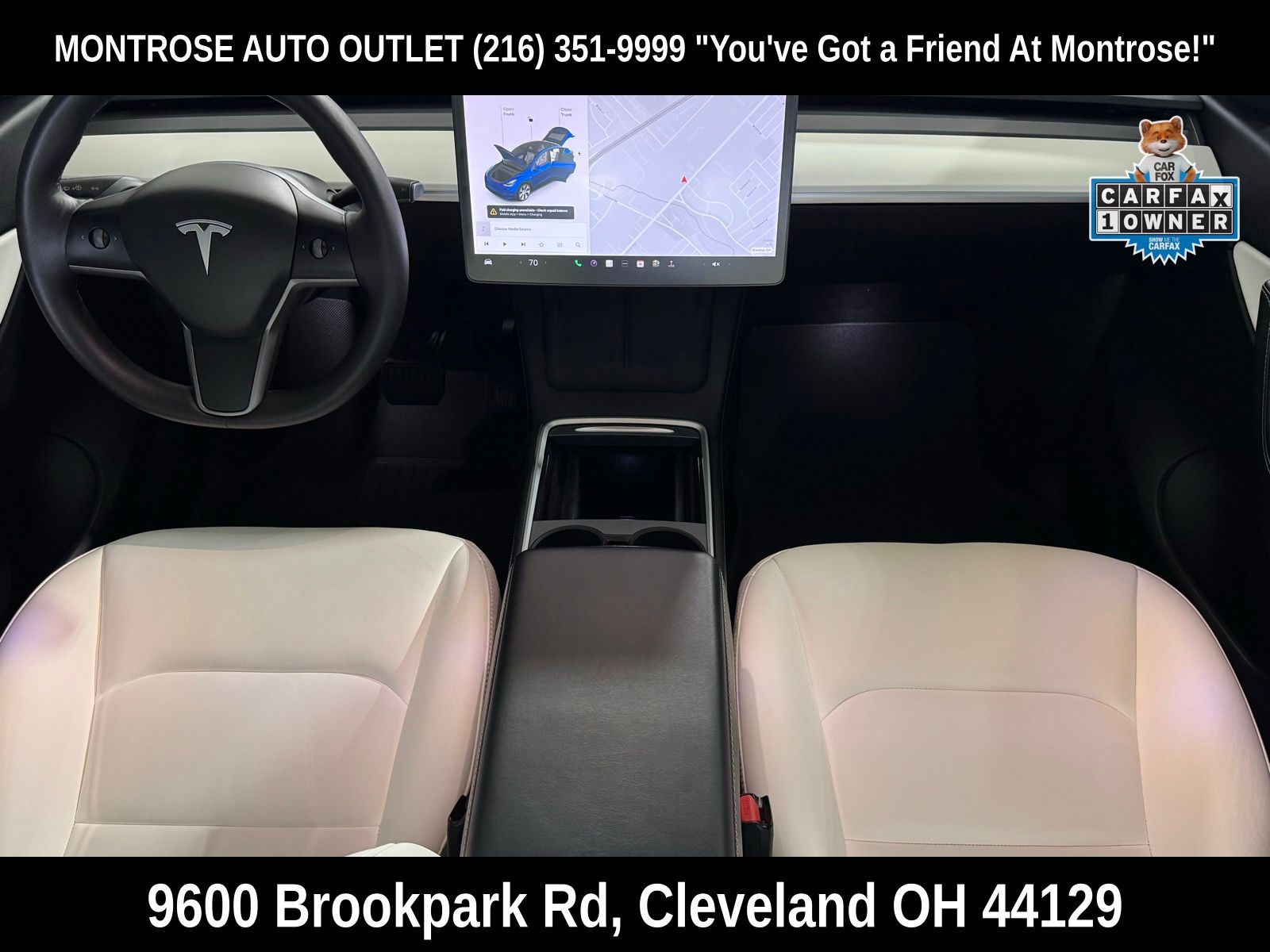 Used 2021 Tesla Model Y Long Range with VIN 5YJYGDEE7MF144727 for sale in Cleveland, OH