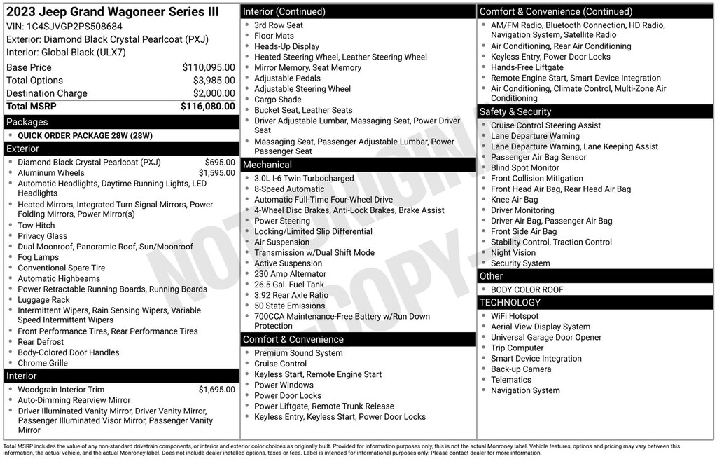 Used 2023 Jeep Grand Wagoneer Series III SUV