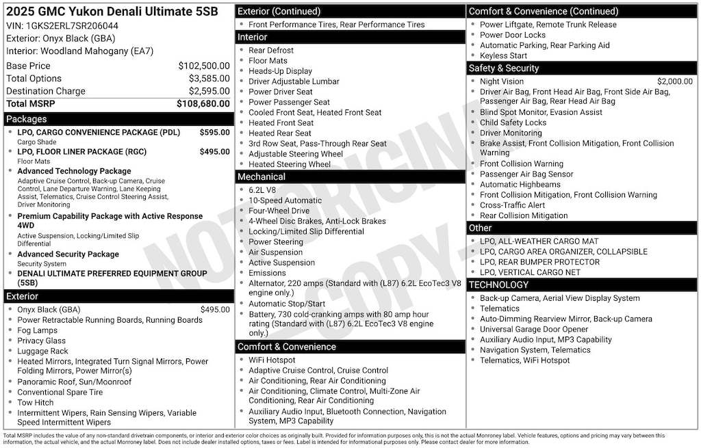 Used 2025 GMC Yukon Denali Ultimate SUV