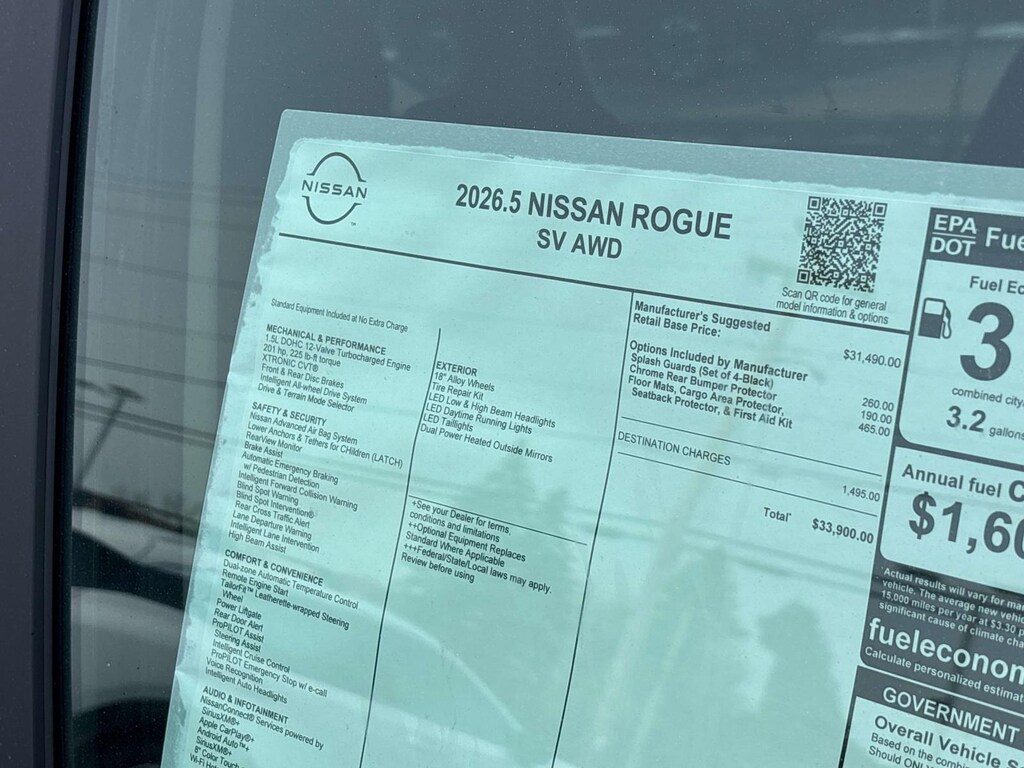 New 2026 Nissan Rogue SV SUV