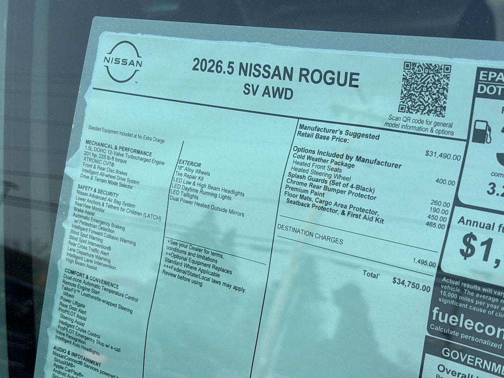 New 2026 Nissan Rogue SV SUV
