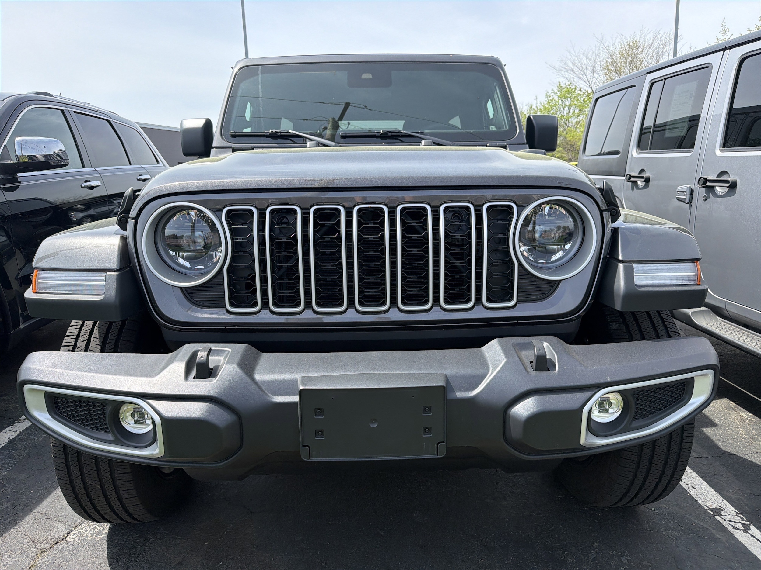 Certified 2025 Jeep Wrangler 4xe Sahara 4XE with VIN 1C4RJXP67SW585201 for sale in Lansdale, PA