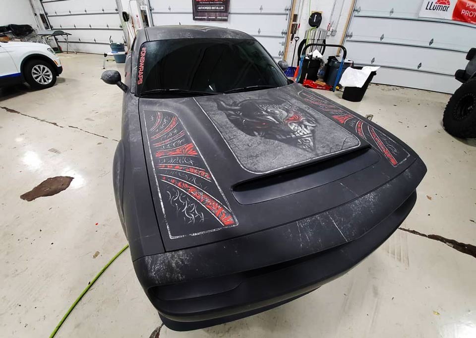 Vinyl Wrapped Dodge Challenger