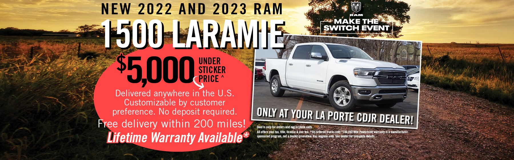 Laramie Offer Banner