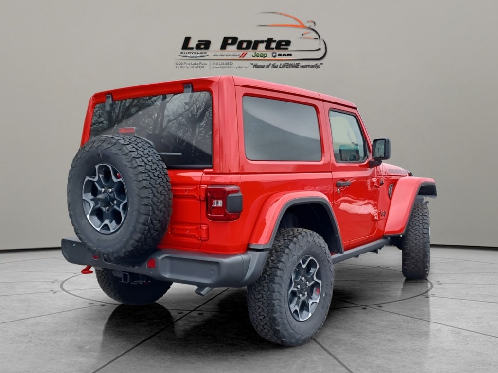 Used 2023 Jeep Wrangler 2-Door Rubicon with VIN 1C4HJXCG2PW648934 for sale in Laporte, IN