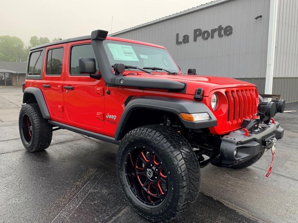 Lifted Jeep Wrangler in La Porte