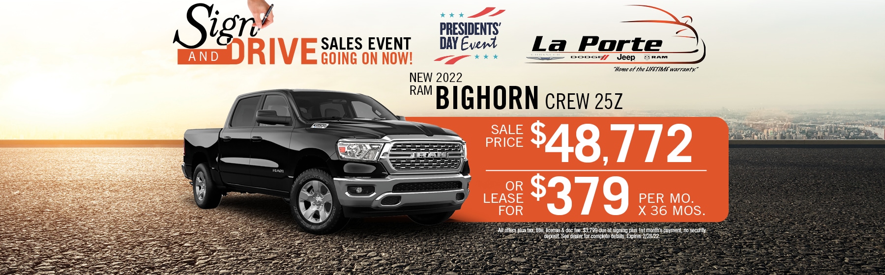 2022 Ram Bighorn Buy or Lease Offer | LaPorte CDJR