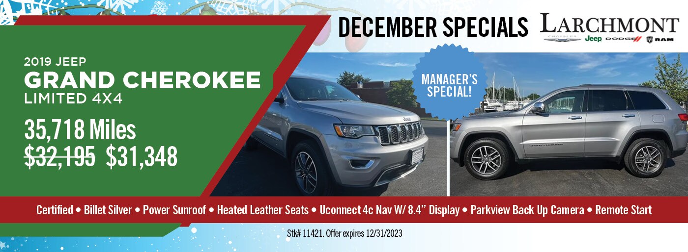 PreOwned Specials Larchmont ChryslerJeepDodge