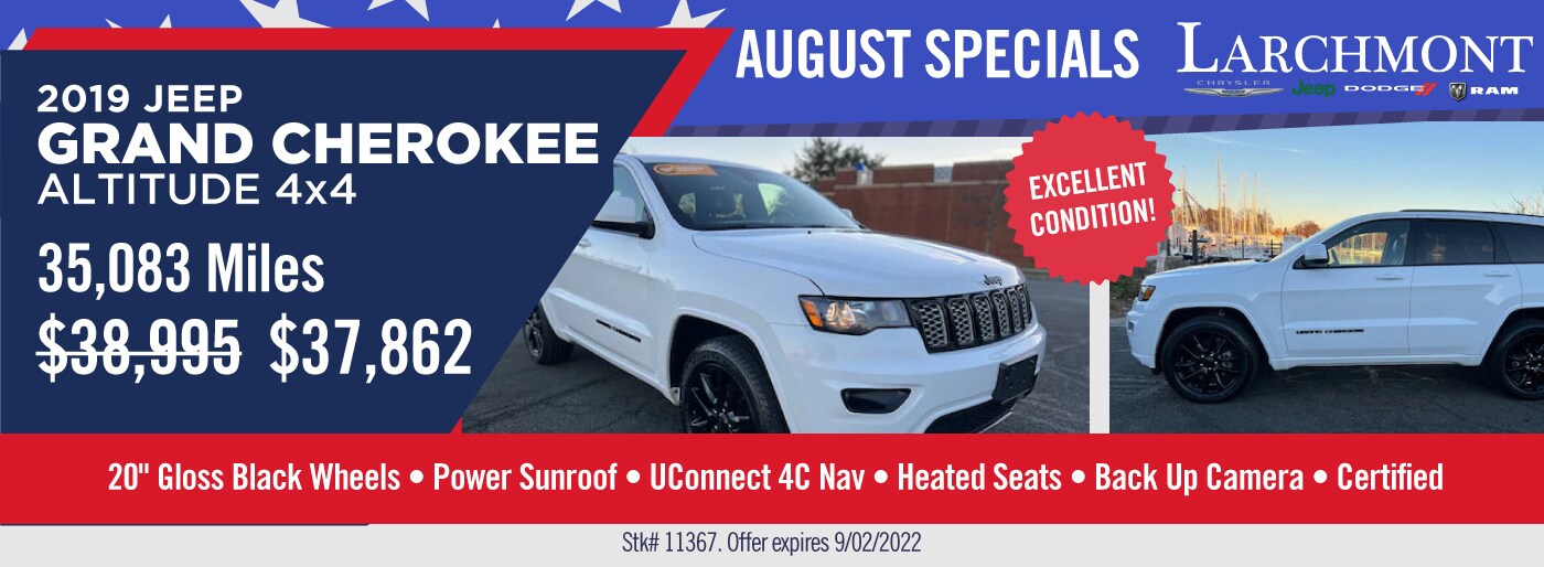 PreOwned Specials Larchmont ChryslerJeepDodge