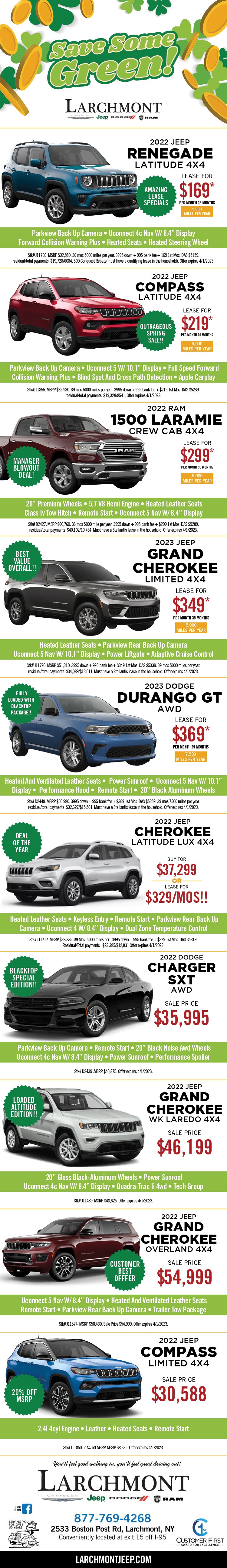 Great Deals on New Vehicles at Larchmont CJDR in Larchmont, NY
