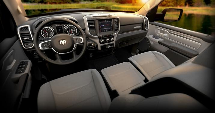 2019 Ram 1500 Front Interior Steering Wheel and Dashboard 2019 Ram 1500 Front Interior Steering Wheel and Dashboard