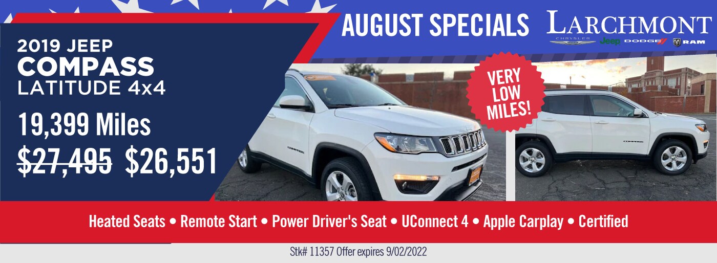PreOwned Specials Larchmont ChryslerJeepDodge