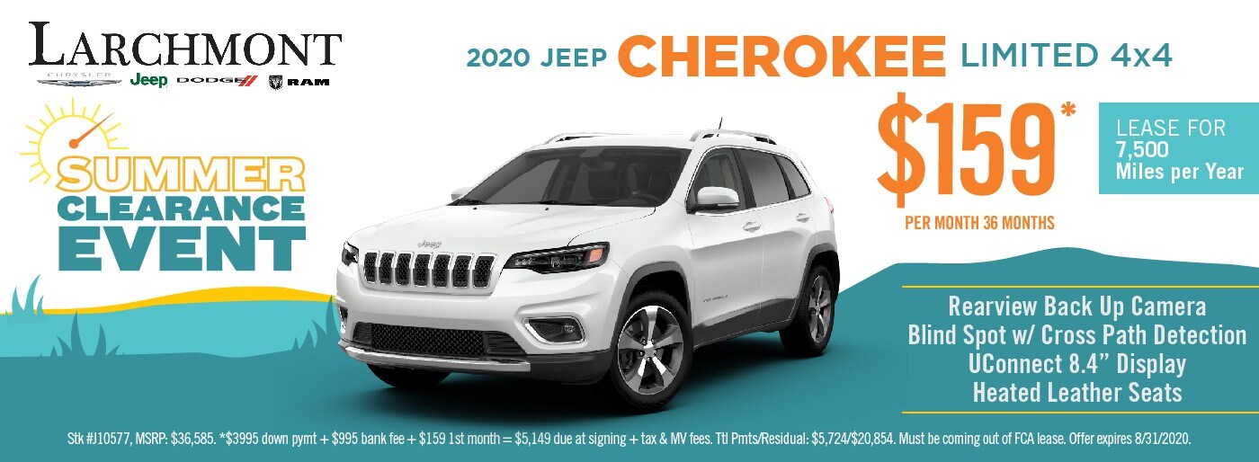 New Jeep Cherokee for Sale Larchmont Chrysler Jeep Dodge