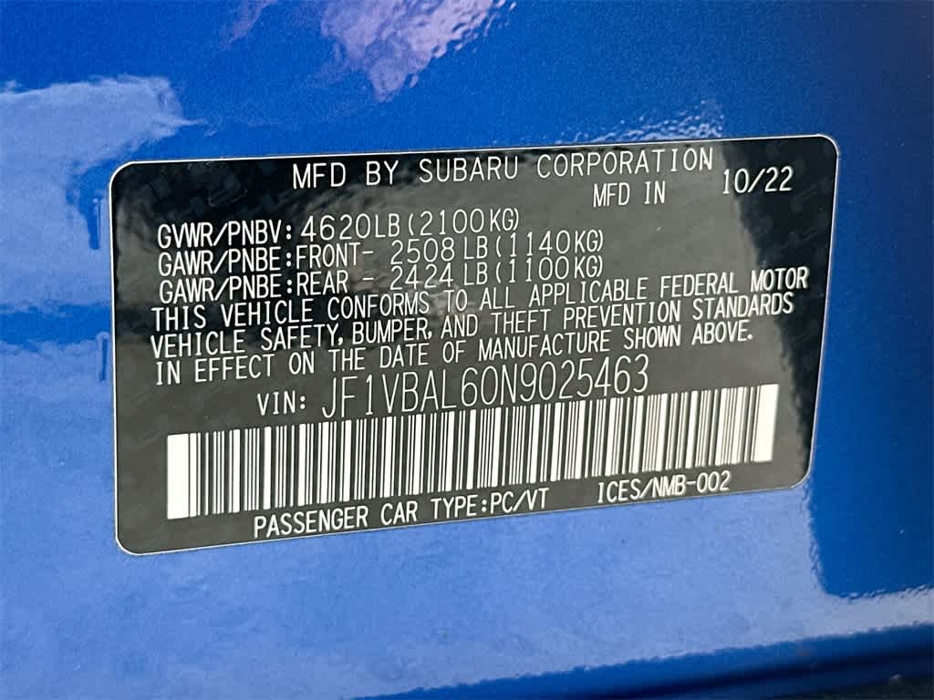 Thumbnail: 2022 Subaru WRX - 28