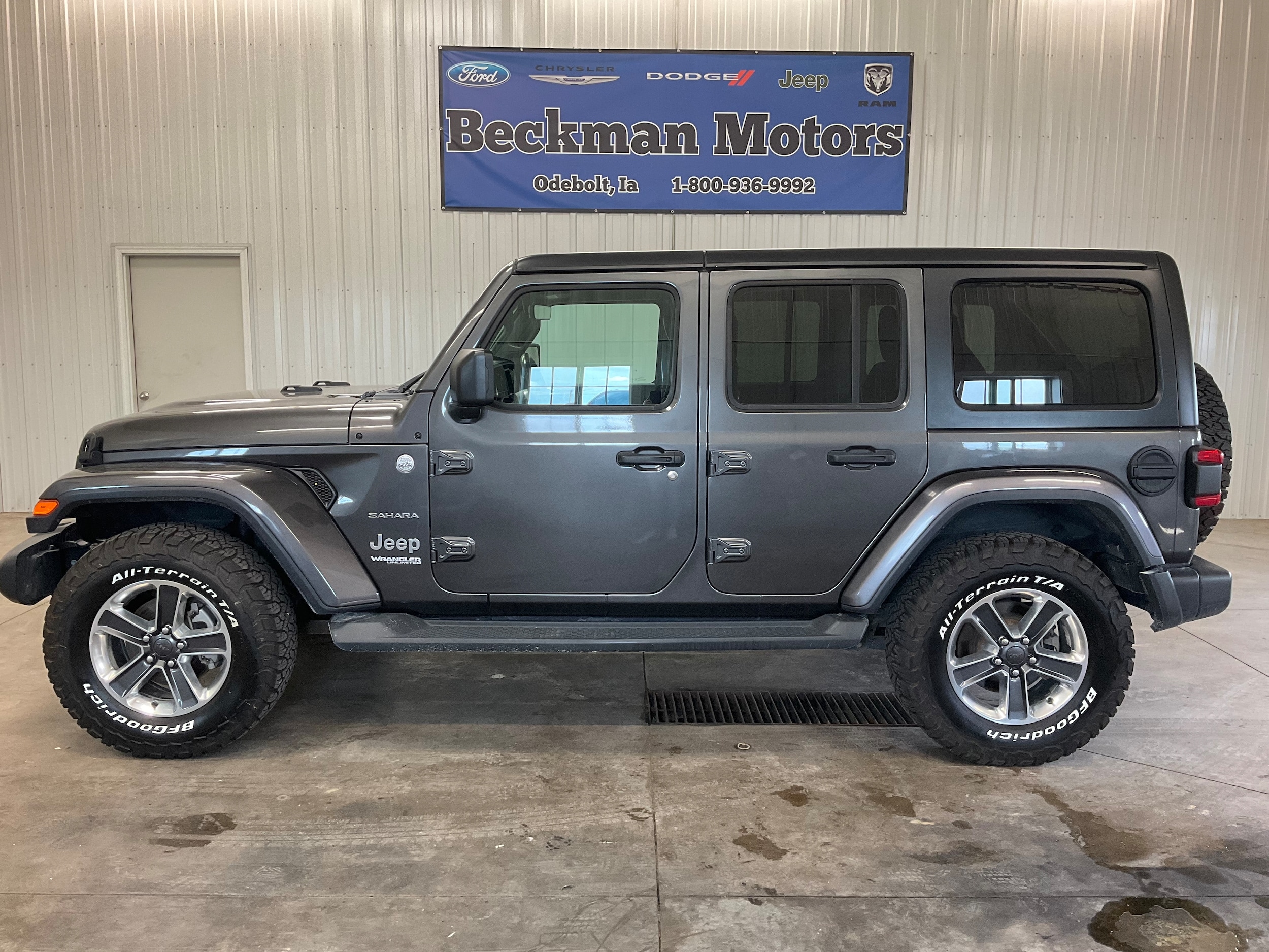 Used 2018 Jeep All-New Wrangler Unlimited Sahara with VIN 1C4HJXEG9JW241679 for sale in Odebolt, IA