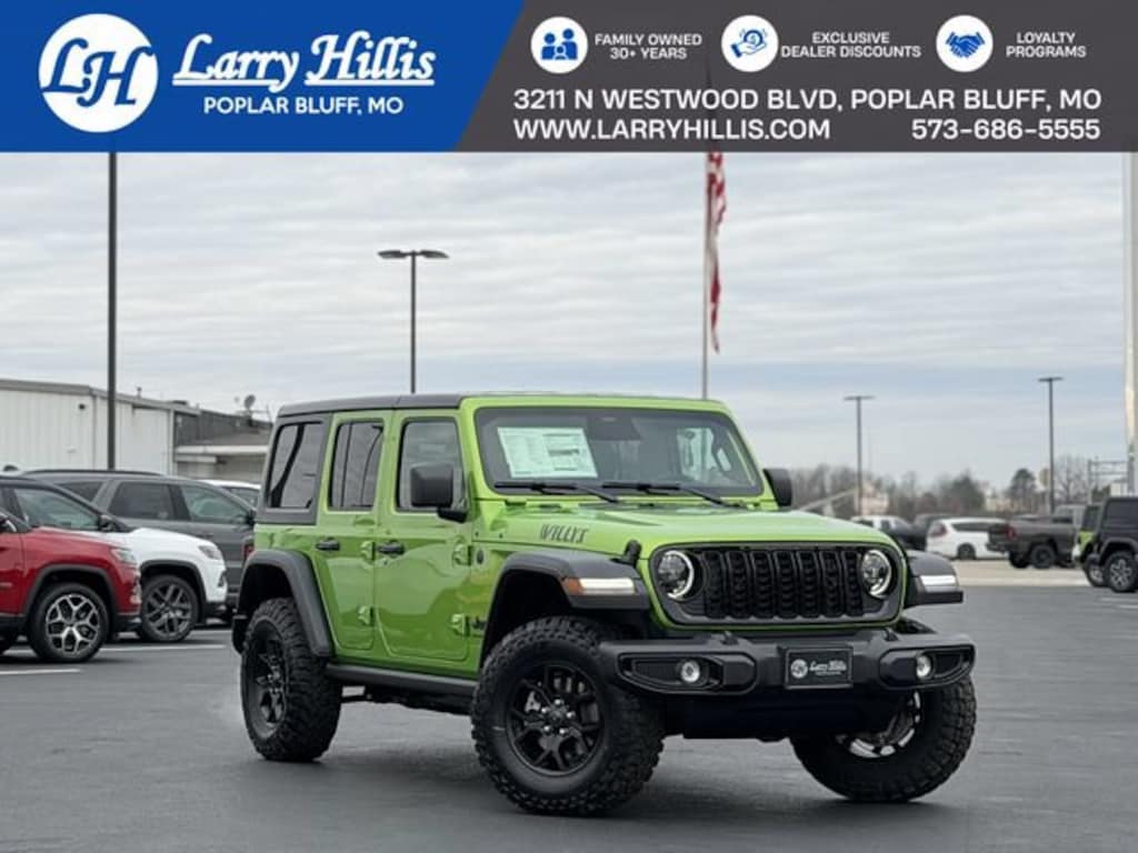 New 2026 Jeep Wrangler 4-DOOR WILLYS Sport Utility