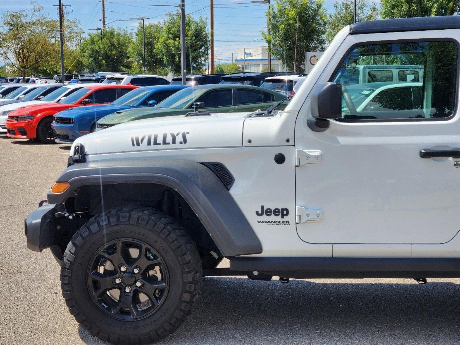 Used 2021 Jeep Wrangler Unlimited Willys Sport with VIN 1C4HJXDG0MW819559 for sale in Albuquerque, NM