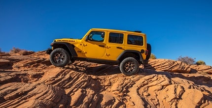 jeep wrangler suv climbing