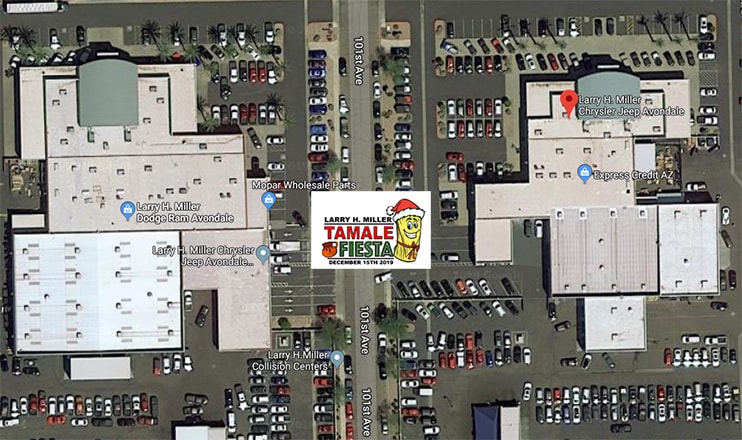 Satellite View of Fiesta Area