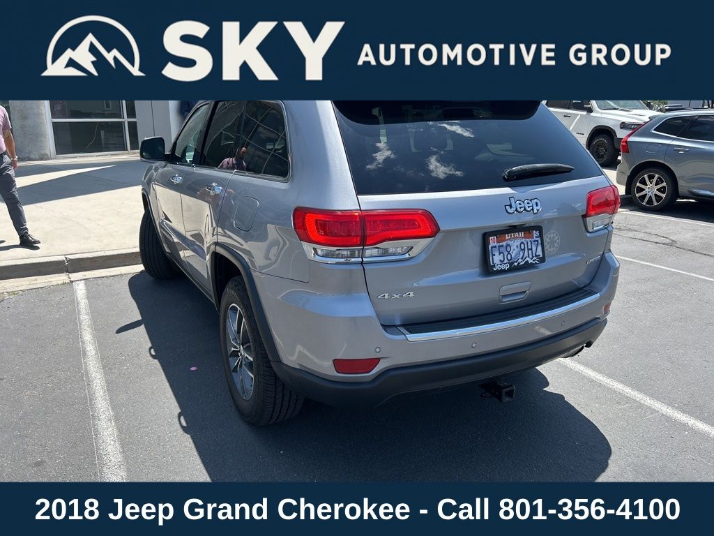 Used 2018 Jeep Grand Cherokee Limited with VIN 1C4RJFBG9JC292989 for sale in Provo, UT