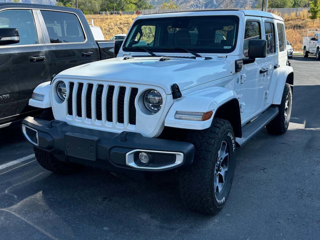 Used 2021 Jeep Wrangler Unlimited Sahara 4XE with VIN 1C4JJXP68MW745070 for sale in Provo, UT