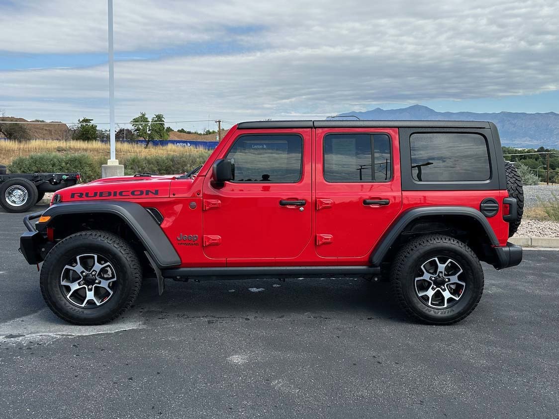 Used 2021 Jeep Wrangler Unlimited Rubicon with VIN 1C4HJXFG1MW593237 for sale in Riverdale, UT