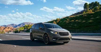 chrysler pacifica on open road