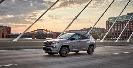Jeep Compass on bridge