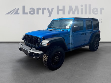 Featured New 2025 Jeep Wrangler Willys 4 Door Sport Utility 4x4 for sale near you in Tucson, AZ