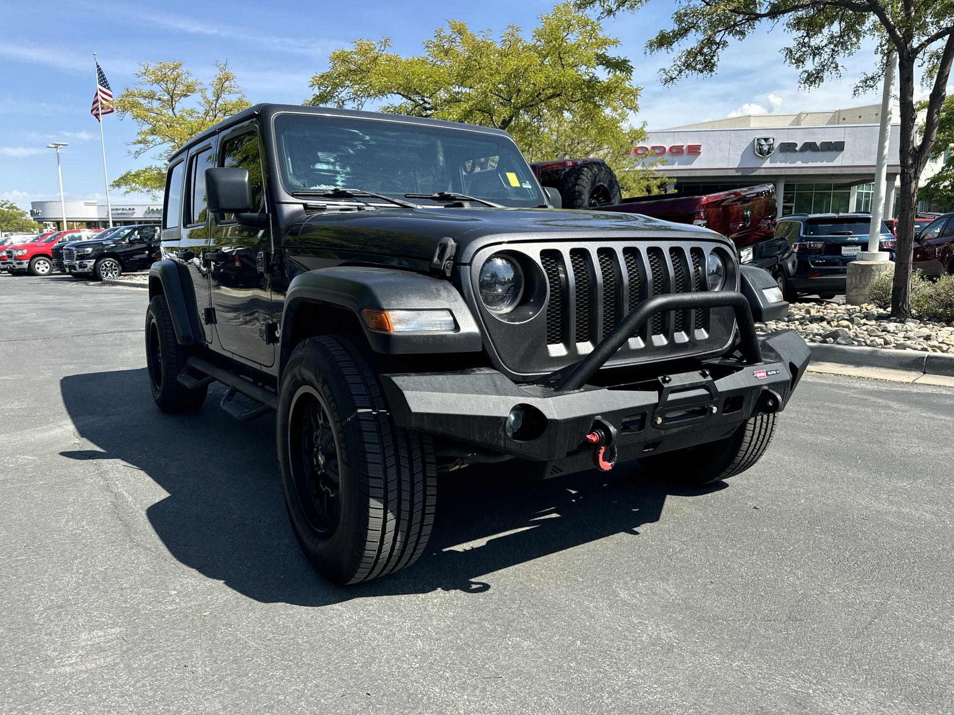 Used 2020 Jeep Wrangler Unlimited Sport S with VIN 1C4HJXDG3LW288775 for sale in Sandy, UT