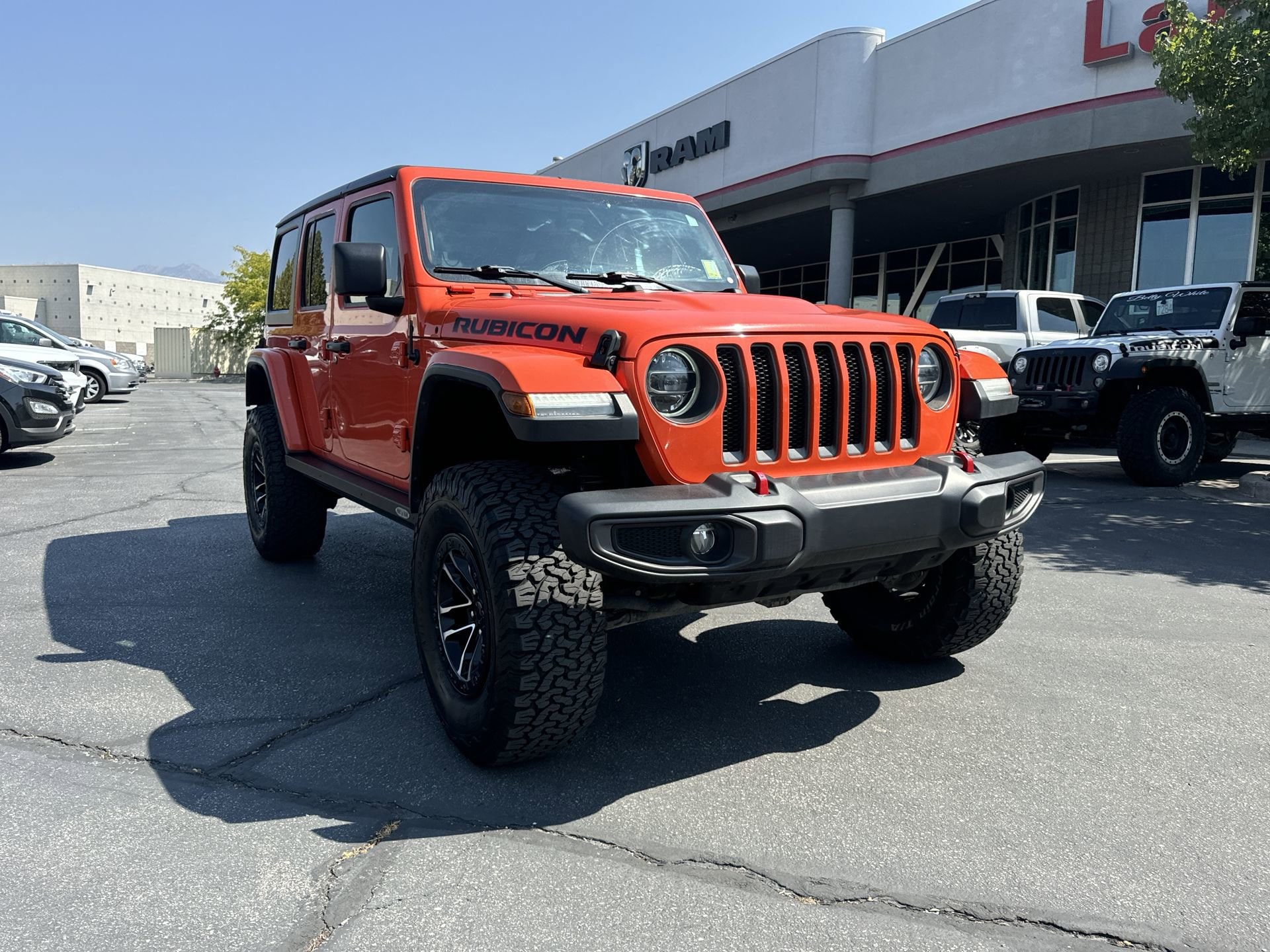 Used 2020 Jeep Wrangler Unlimited Rubicon with VIN 1C4HJXFG4LW107888 for sale in Sandy, UT