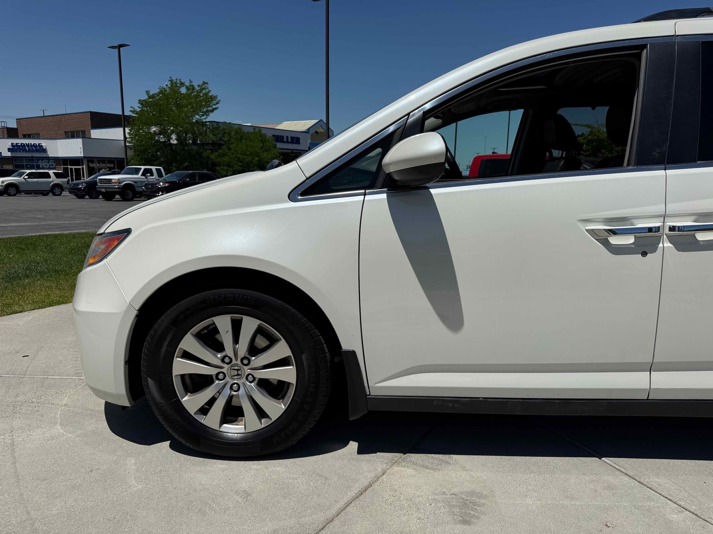 Used 2014 Honda Odyssey EX-L with VIN 5FNRL5H6XEB066651 for sale in Sandy, UT