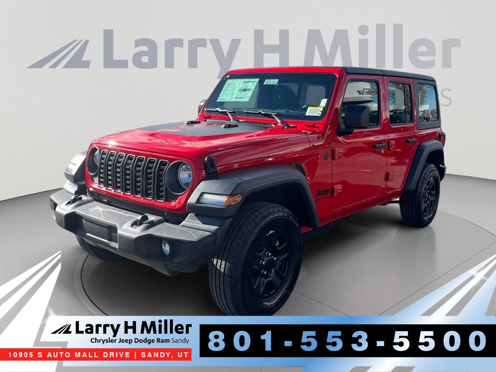 New 2026 Jeep Wrangler Sport Sport Utility Sandy, UT